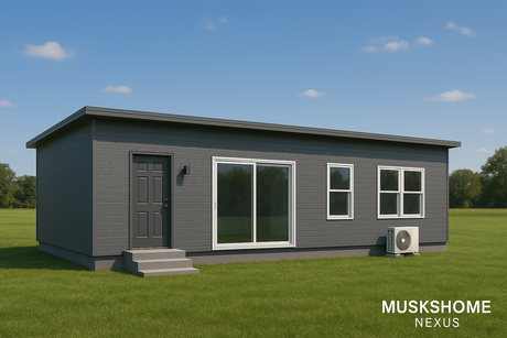 MUSKSHOME NEXUS – Modern 3-Bedroom, 2-Bath Modular Home (600 sqft)